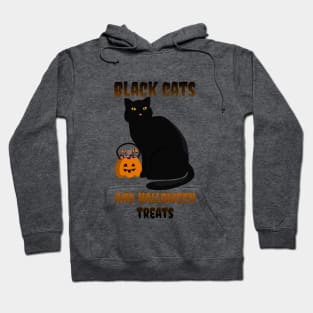 Black cats and halloween treats Hoodie